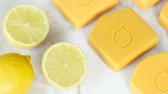 Premium fresh lemon soap🍋 A natural homemade recipe