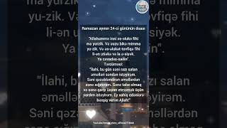 Ramazan Ayının 24Cü Gününün Duası 15.04.2023