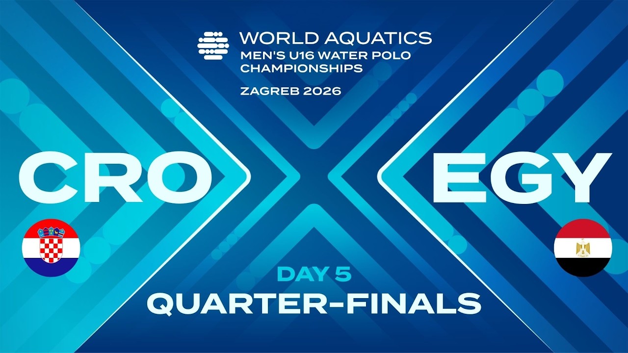 CRO vs EGY | Quarter-Final 3 | Day 5 | World Aquatics Men's U16 Water Polo Championships 2026
