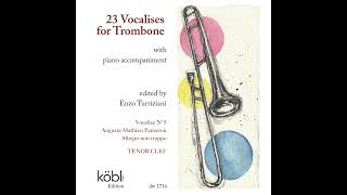 Vocalise N°5  tenor clef, Auguste Mathieu Panseron, Allegro non troppo