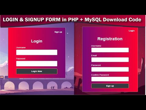 Login And Registration Form in PHP and MySQL | PHP MySQL Login and Registration |Download Code.