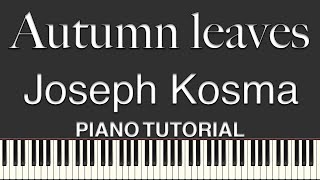 Les Feuilles Mortes - Autumn leaves - Joseph Kosma / Опавшие листья - Жозеф Косма