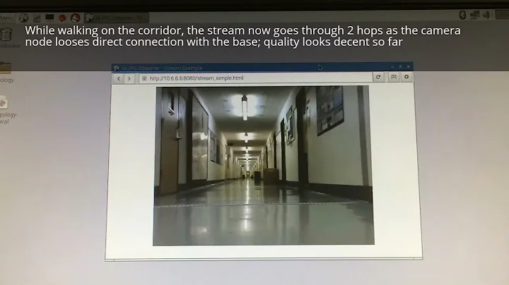 Video streaming over a multi-hop mobile wireless mesh network