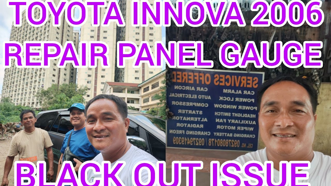 TOYOTA INNOVA 2006 MODEL REPAIR PANEL GAUGE BLACK OUT ISSUE? - YouTube