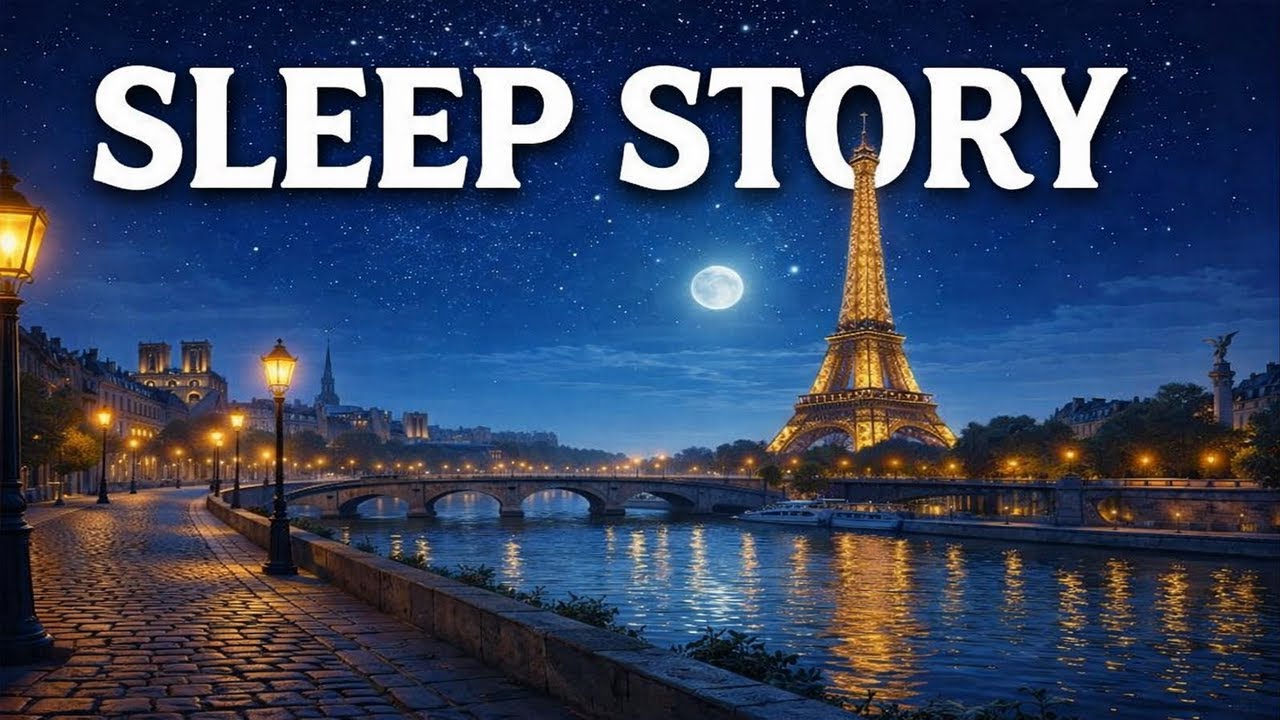Fall Asleep Fast: Paris Night Walk | Bedtime Story