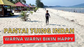 PANTAI TUING INDAH || WISATA BANGKA || GAZEBO WARNA WARNI BIKIN HAPPY