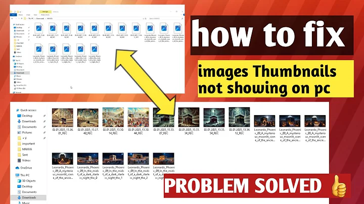 images Thumbnail on pc/ laptop are not showing | pc images Preview not showing enable thumbnail view