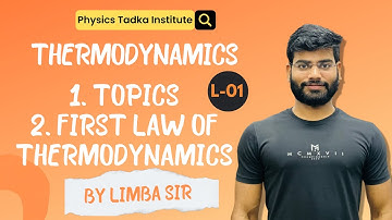 first law of thermodynamics| lect01| work done in thermodynamics | iit jam | csir net | gate