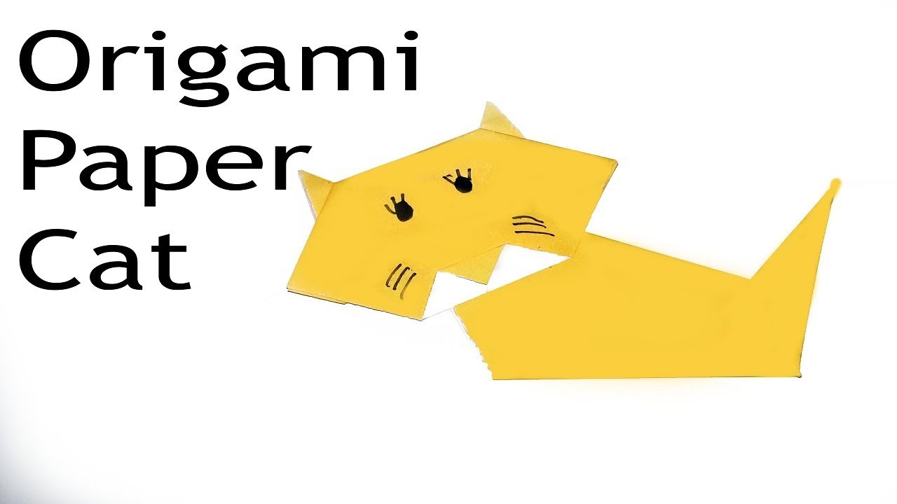 Easy Origami Paper Cat | How to make paper cat for kids - YouTube