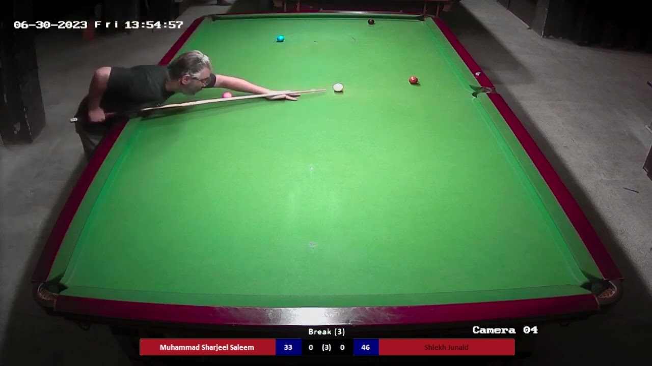 Snooker Live Stream Muhammad Sharjeel Saleem Shiekh Junaid The Century Club 2023