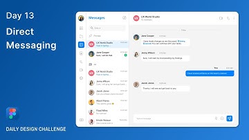 Daily UI Design Challenge | Day 13 | Direct Messaging