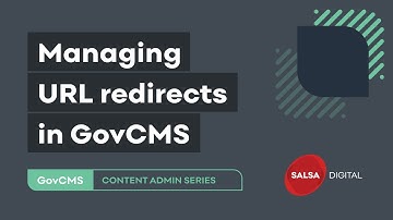 Managing URL redirects in GovCMS