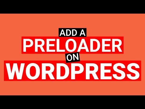 Add a Preloader on Wordpress