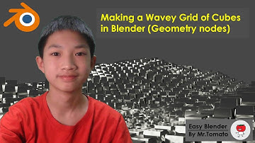 Making a Wavey Grid of Cubes in Blender (Geometry nodes)