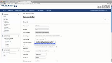 Setting up your profile in Moodle
