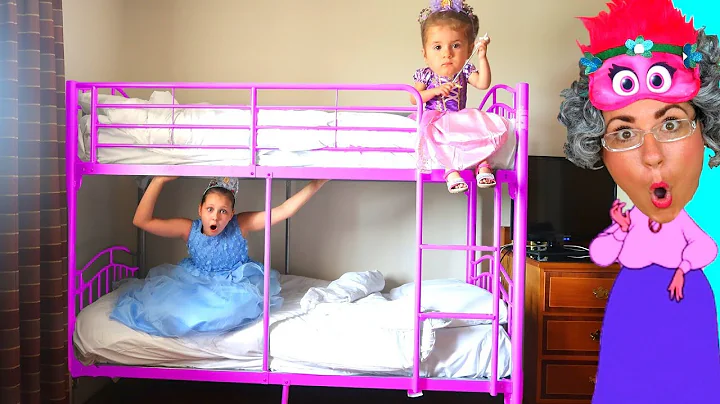 Princess Sisters Magic Trick on Greedy Granny Kids...