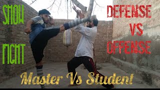 Defense Vs Offense - Practice Time - Master Vs Student Show fight