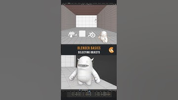 How to select objects in Blender? 👇 #b3d #blender3d #blendertutorial