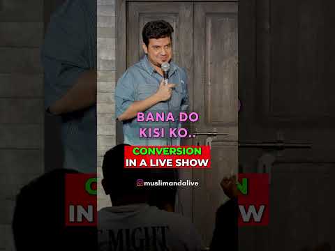 Conversion in a live show  #standup #funny #hindicomedy #politicalcomedy