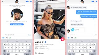 Realistic Tinder Text Message Chat Animation Reel Example