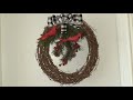 DIY Corona navideña de cardenales/cardinals Christmas WREATH