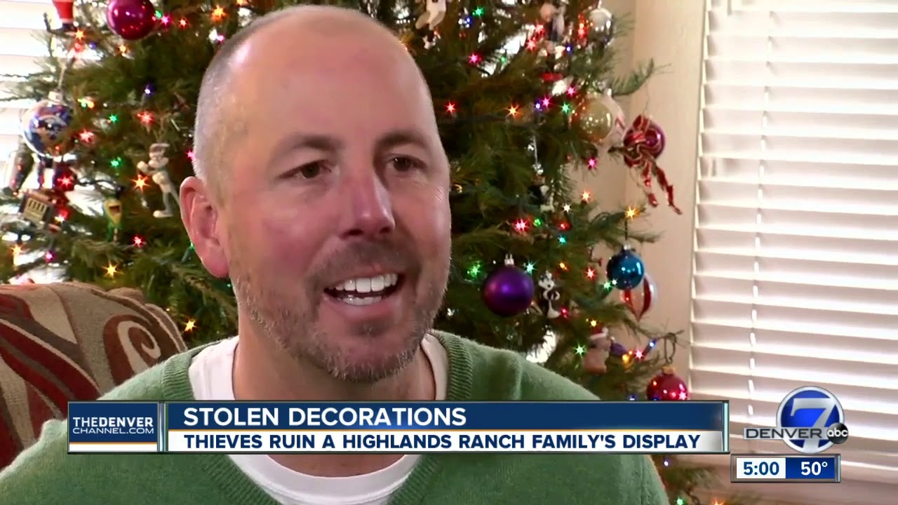 A Highlands Ranch family's Christmas decorations were destroyed for a third year