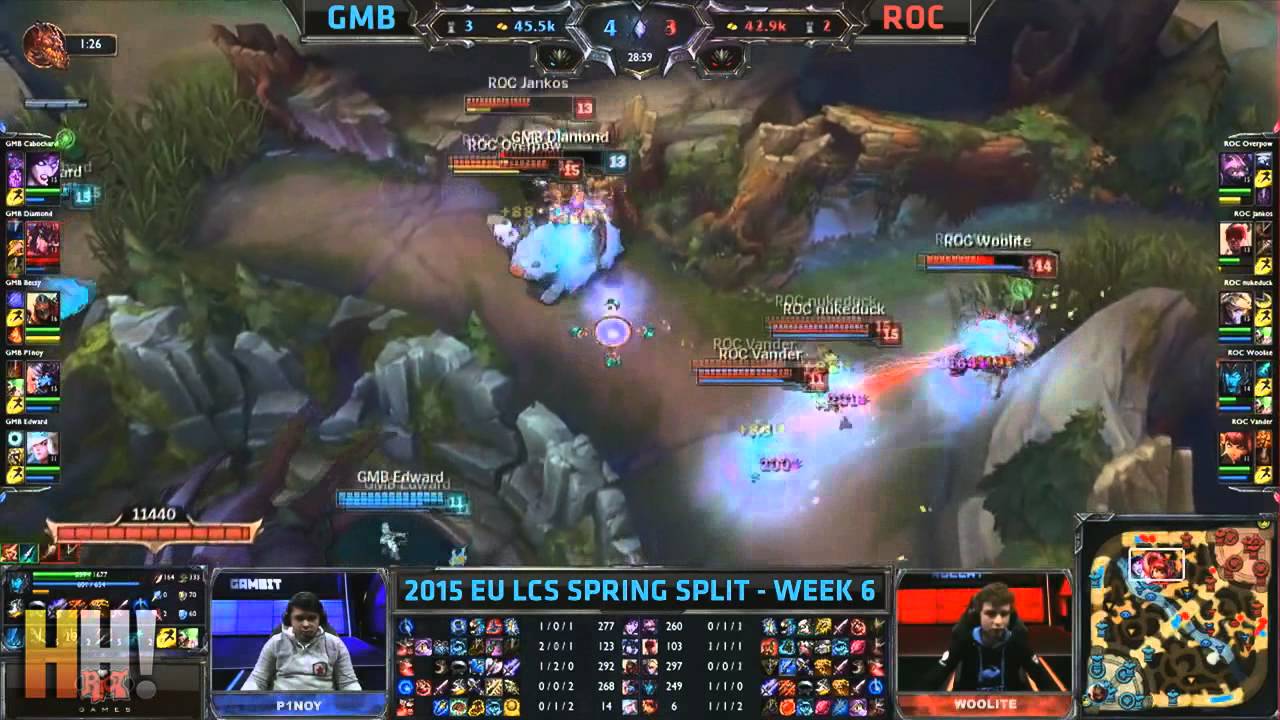 4. Gambit Gaming vs ROCCAT - Highlights - EU LCS Spring 2015 W6D2