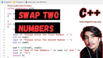 WRITE A C++ PROGRAM TO SWAP TWO NUMBERS || RFK PROGRAMMING FUNDAMENTALS || URDU  & HINDI