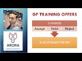 GP Training Offers Explained - Accept, Hold, Upgrade