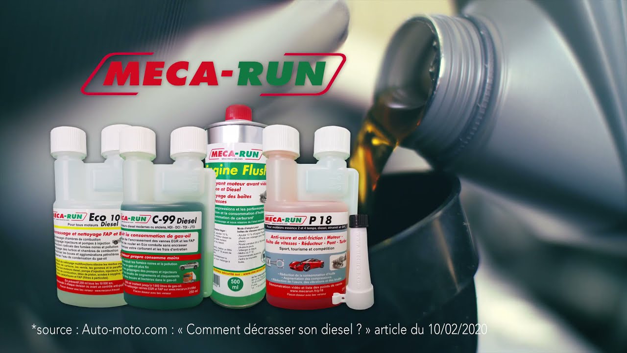 Pack décrassage Mecarun, ECO 10000 Diesel + C99 Diesel, 500ml