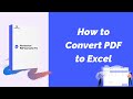 How to Convert PDF to Excel Using Wondershare PDF Converter Pro