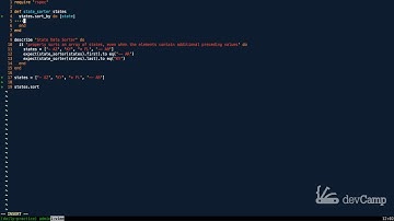 Building a Sort Method that Ignores Preceding Values