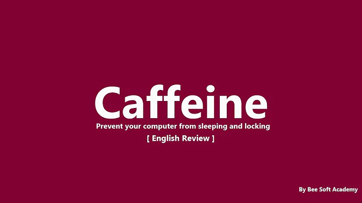 How to stop sleeping and locking computer | Caffeine | English Review
