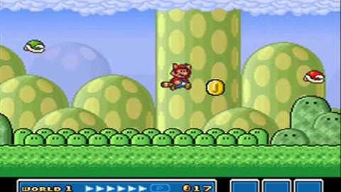 SMB3 for Super Mario All-Stars Custom Level #209 - Parabeetles Grass