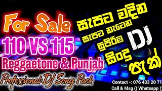 110 Vs 115 Reggintone V-8 Song Pack For Sale | New Reggaeton Vs Punjab Remix Pack |2025 DJ Song Pack
