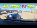 A day in the life of an american truck driver  road rage brake check car crash instant karma usa