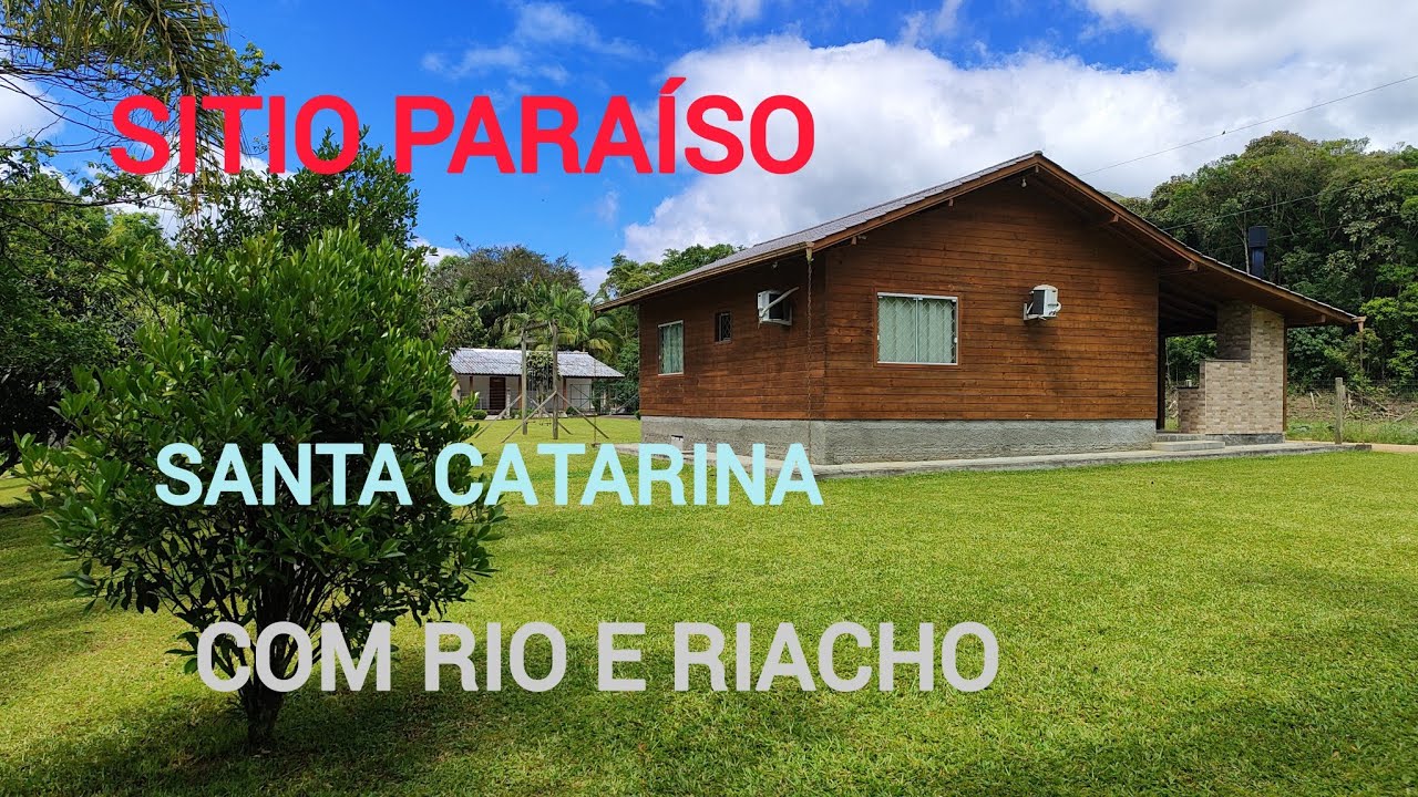 **** VENDIDO **** Sítio  com 2 casas e riacho, pomar e natureza em Santo Amaro da Imperatriz SC