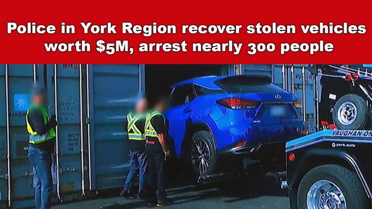 Police in York Region recover stolen vehicles worth $5M, arrest nearly ...