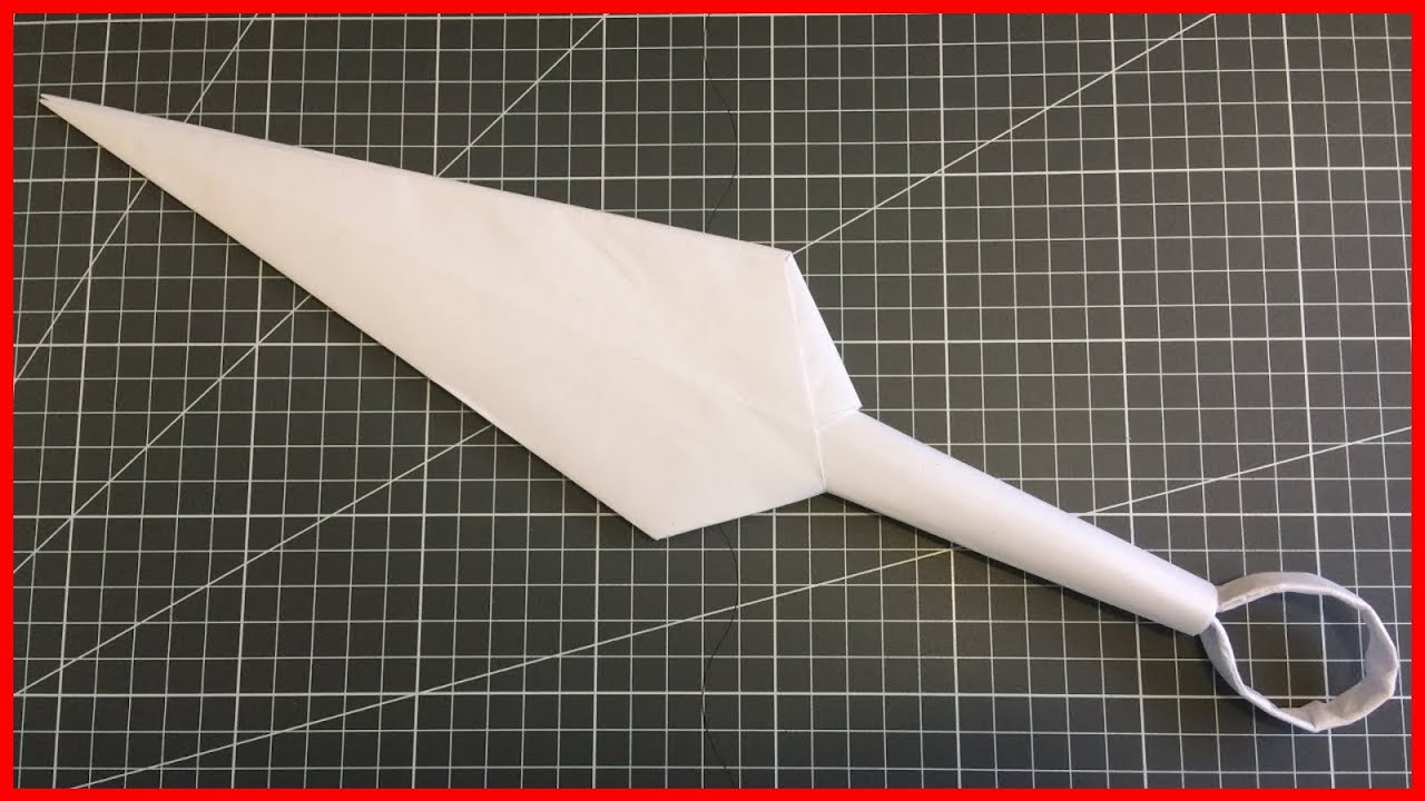 Как сделать бумажный нож кунай: детальная инструкция для начинающих