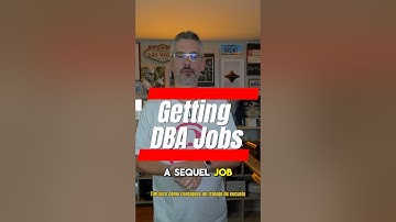 Getting DBA Jobs