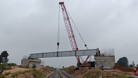 Biggest Railway Bridge installation | Siddipet sircilla railway line | manoharabad kottapally track