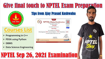 NPTEL Programming Data Structure and Algorithm Using Python Final Exam  Complete Crack Guide 2 Days
