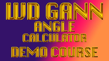 HOW TO TRADE USING WD GANN ANGLE CALCULATOR | COURSE DEMO.