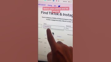 How to find Tiktok influencers? #shorts