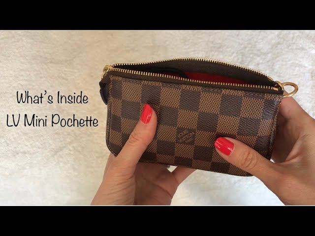 Louis Vuitton Mini Pochette Damier Ebene, New in Box