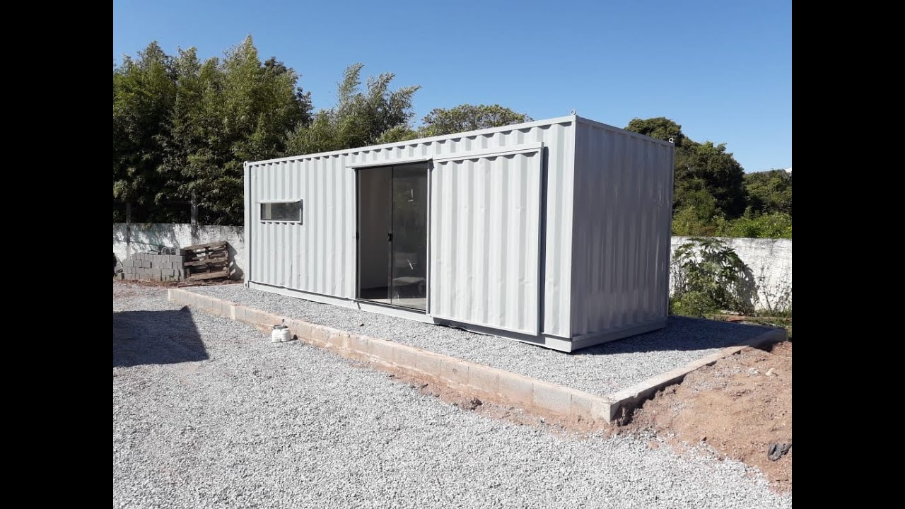 Escritório Container 20m2 - Azul Containers - YouTube