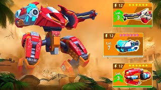 Mech Arena Stalker with Railgun 12, Tetra Rifle 12, Blast RPG 12 screenshot 1