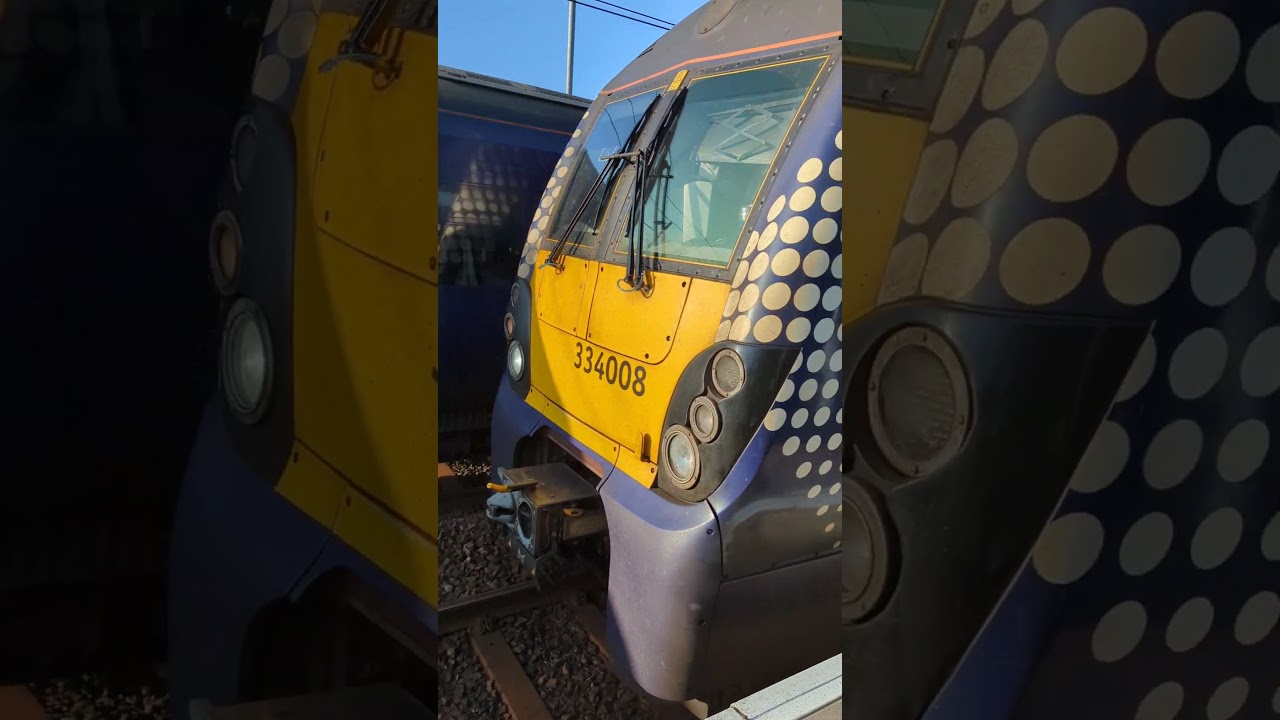 SCOTRAIL CLASS 334008 AT UPHALL TRAIN STATION HEADING TOWARDS HELENSBURGH CENTRAL VIA LIVINGSTON