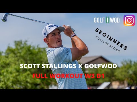 Full Scott Stallings X GOLFWOD Golf Fitness Session - Improve Your Game