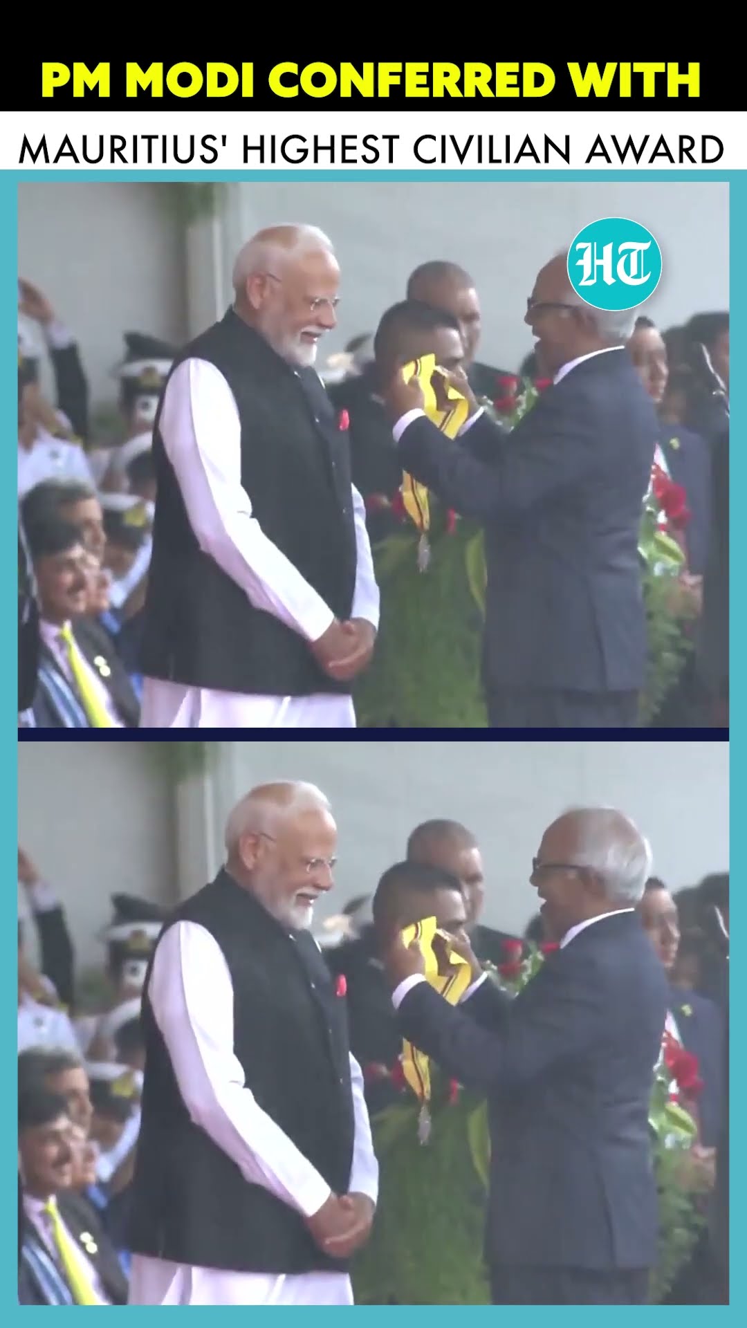 PM Modi Becomes 1st Indian To Receive 'Order of the Star \u0026 Key of the Indian Ocean' Award |Mauritius